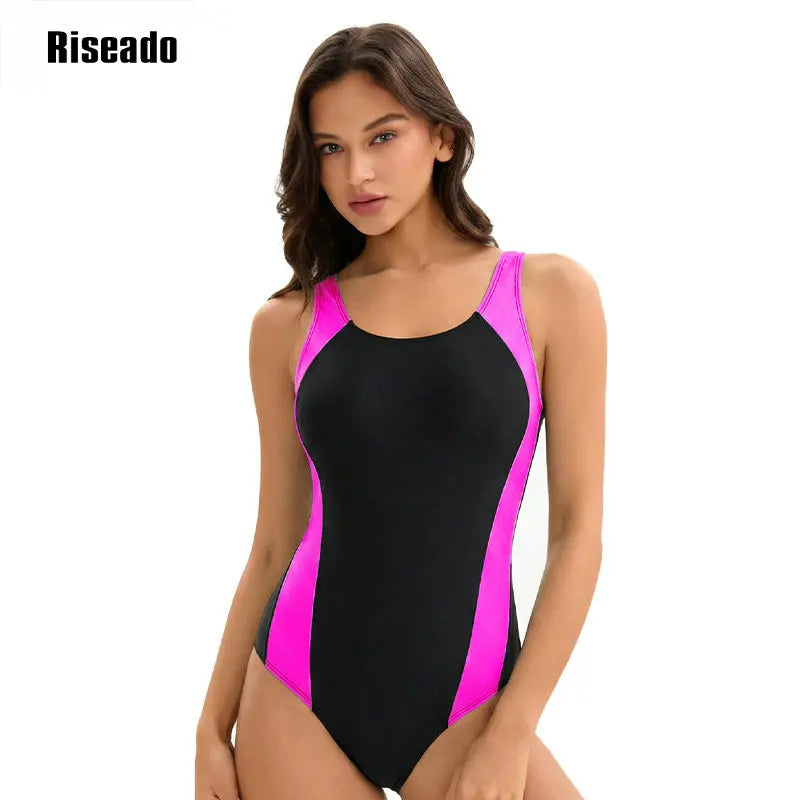 Women's One Piece Swimsuits Athletic Bathing Suit Full Coverage Sport Swimwear Slimming Modest Swim Suits