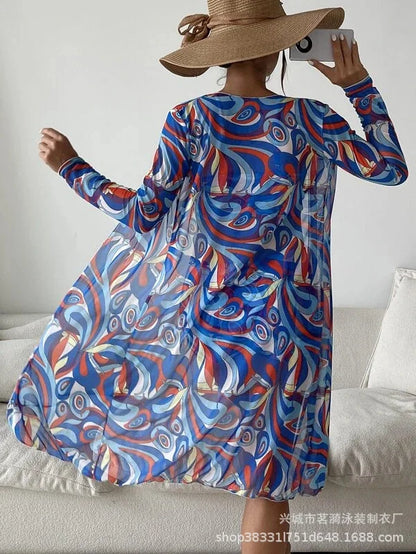 Summer Print Bikinis Swimwear Female Swimsuit Beachwear Push Up Three-Piece Bikini Set Women Swimming Bathing Suit