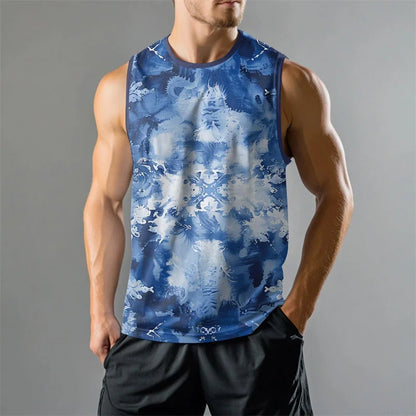 Fashion 3D Printed Graphic Summer Vest For Men Casual Street Star Graphic Loose Sleeveless Tee Gym Fitness Pullover Top 2025