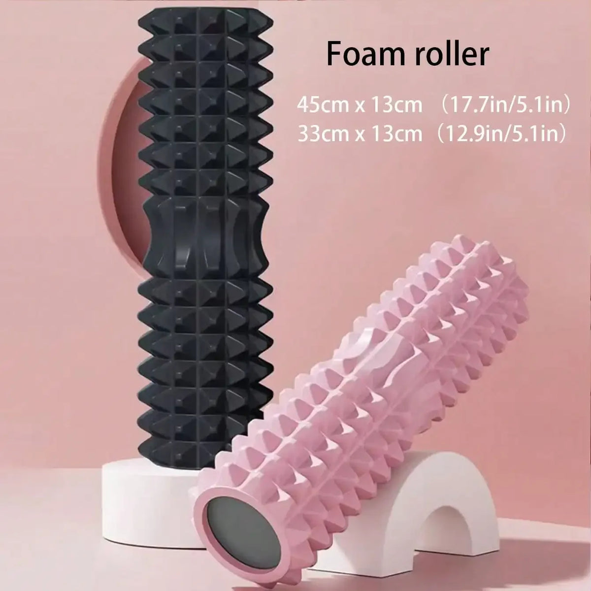 Full Body Muscle Relaxation Yoga Equipment Foam Rollers Wolf Tooth Stick Back Wheel Barrel Massage Tools