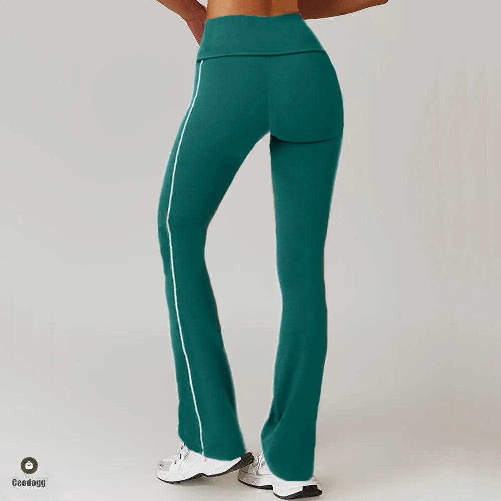 Flare Leggings Yoga Pants Women High Waist Wide Leg Pants Women Gym Workout Fitness Sports Flared Pant Dance Trousers