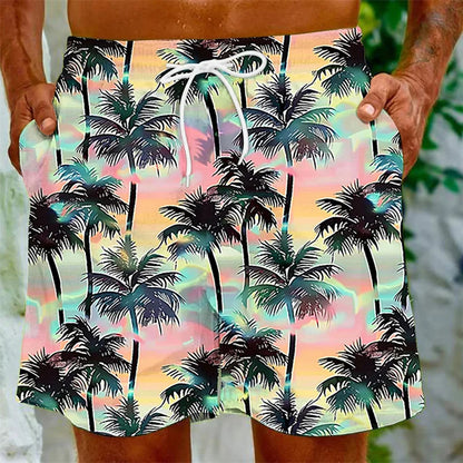 Mens Cartoon Fruit Beach Shorts 3D Printed Plants Swim Trunks Summer Quick Dry Board Shorts Hawaiian Party Swimming Shorts