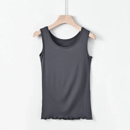 Plus size 6XL summer women's Tank Tops Loose Modal camis Tshirt bottoming sleeveless tee tops Sollid color Vest all match