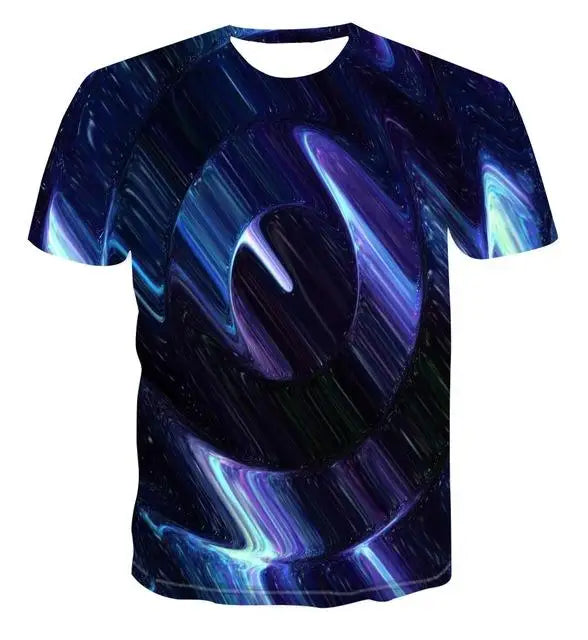 Men's 3d T-shirt Casual Short-sleeved O-neck Fashion Funny Printing T-shirt Men and Women T-shirt High-quality