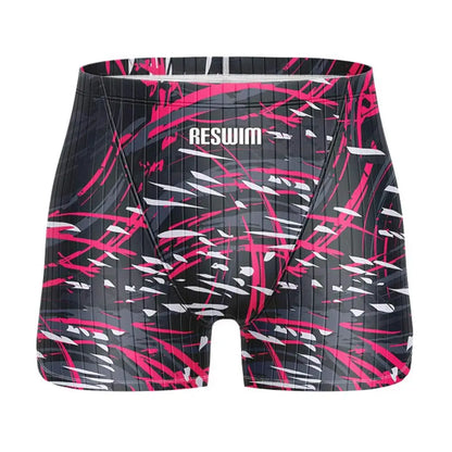 Men's Swim Jammer Swimsuit Athletic Training Racing Swimwear Swimming Trunks For Beach Tights Shorts Quick Dry Bathing Suit