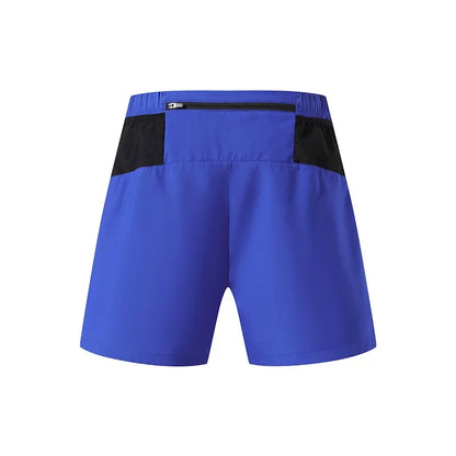 Running Shorts Men Double Deck Sports Shorts with Pockets Fitness Gym Wear Men's Workout Basketball Training Jogging Short Pants