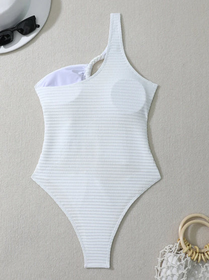 One Shoulder Swimwear Women Hollow Push Up One Piece Swimsuit Lady Monokini Brazilian Beach Bathing Suit