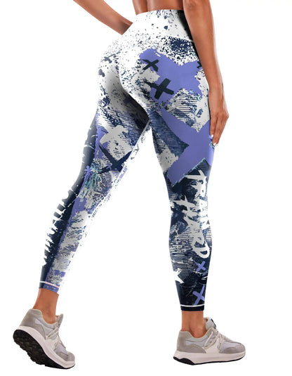 Printed Yoga Pants Women's Sports Fitness Leggings High Waist Tight Sport Pants Clothes Sport Women Fitness Push Up