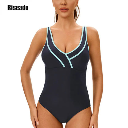 Women's One Piece Swimsuit Athletic Swimming Beach Bathing Suits Sport Swimwear