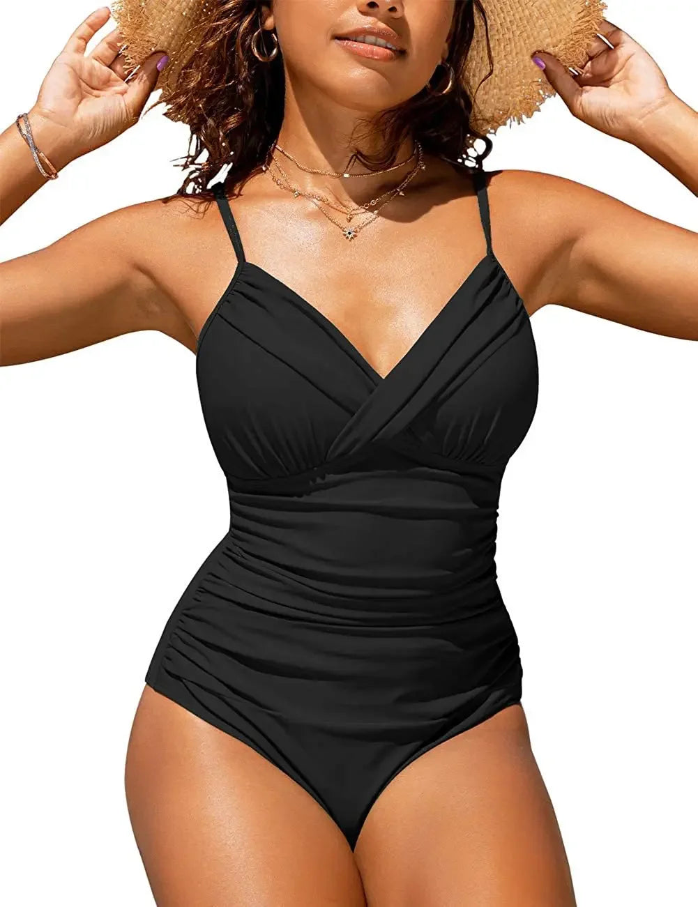 S - XXL Wrinkled One Piece Swimsuit Women Swimwear Female Monokini Swimsuits Bathing Suit Swim Beach Wear Bodysuit
