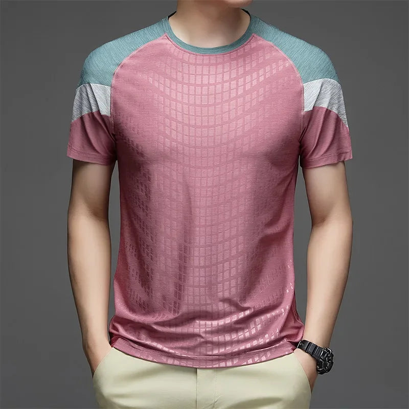 Undershirt Men's Running Short Sleeves T-shirts Yoga Tops Lycra Things for Gym Clothes Man Sweatshirt Wicking Breathable Dry Fit