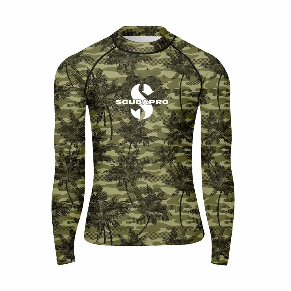 Men's Rash Guard Surfing Diving Swimwear Long Sleeve T-shirts UV Protection Swimsuit Swimming Shirt Beach Clothes Rash guard