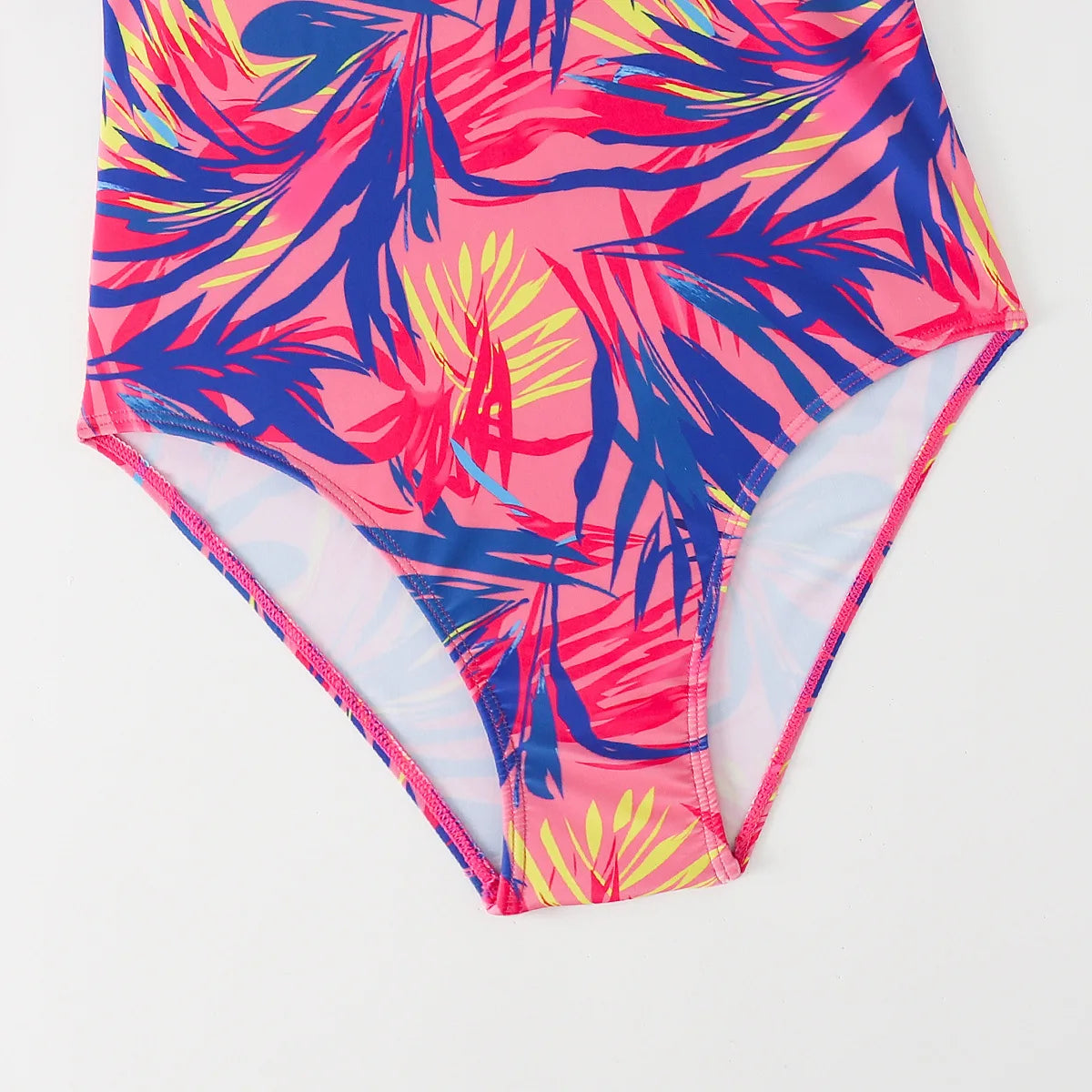 Floral One Piece Swimsuit Long Sleeve Zipper Swimwear Women Bathing Suit Beachwear Monokini Female Swim Surfing Suits
