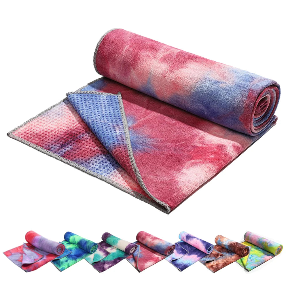 Anti slip hot yoga towel, made of absorbent soft ultra-fine fiber, available in various colors, suitable for Bikram Pilates   ﻿
