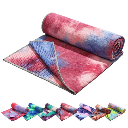 Anti slip hot yoga towel, made of absorbent soft ultra-fine fiber, available in various colors, suitable for Bikram Pilates   ﻿