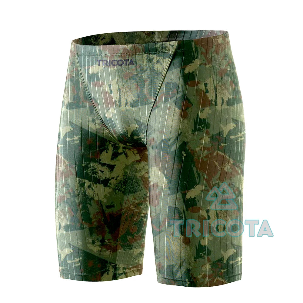 Men's Jammer Swimwear Training Swim Trunks Beach Tight Swimming Shorts Swimsuits Pro Team Athletic Sports Surfing Diving Shorts