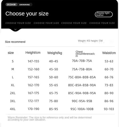 Zoke Competitive Swimsuit Fast skin Raining Professional Racing Knee-Length One-Piece Swimwear For Teens Girls