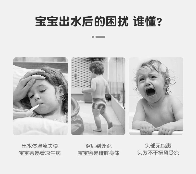 Beach Towel for Boys Girls Hooded Bath Towel Wrap Toddler Pool Towel with Hood Microfiber Absorbent Sweat-absorbent Swim Robe