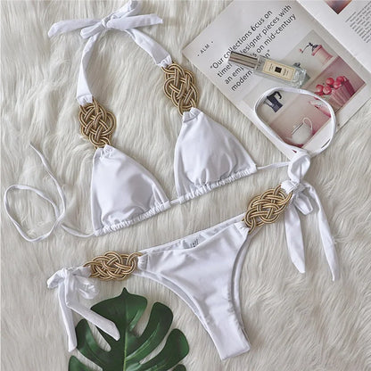 Black Bikinis Women's Swimwear Female Swimsuit Swimming Wear Bathing Suits Brazilian Bikini Set Beachwear Pool Bather