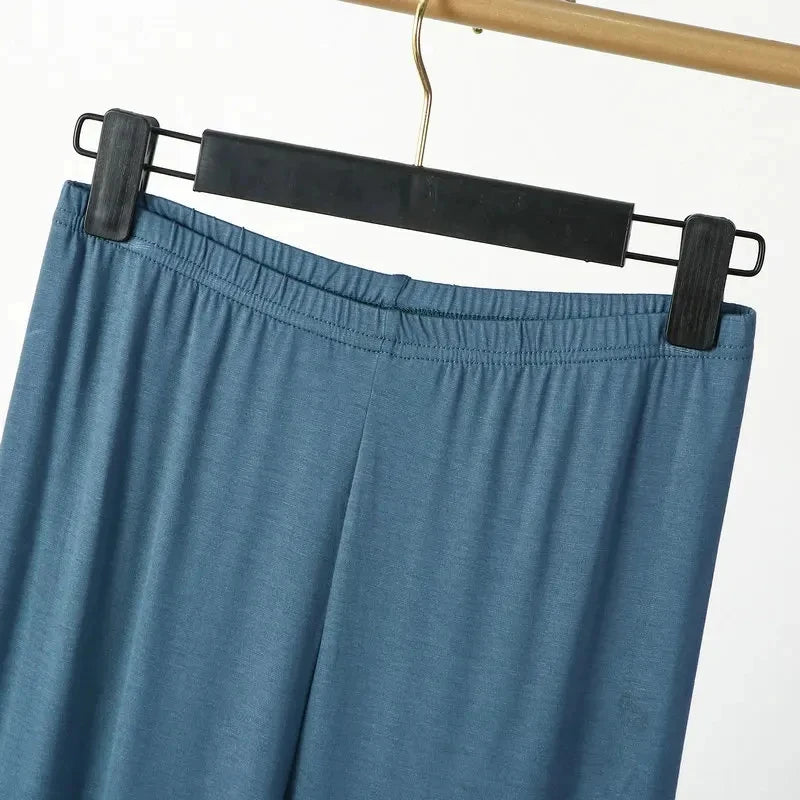 plus size XL to 8XL summer Modal leggings calf Length High waist  Stretch Casual Slimming