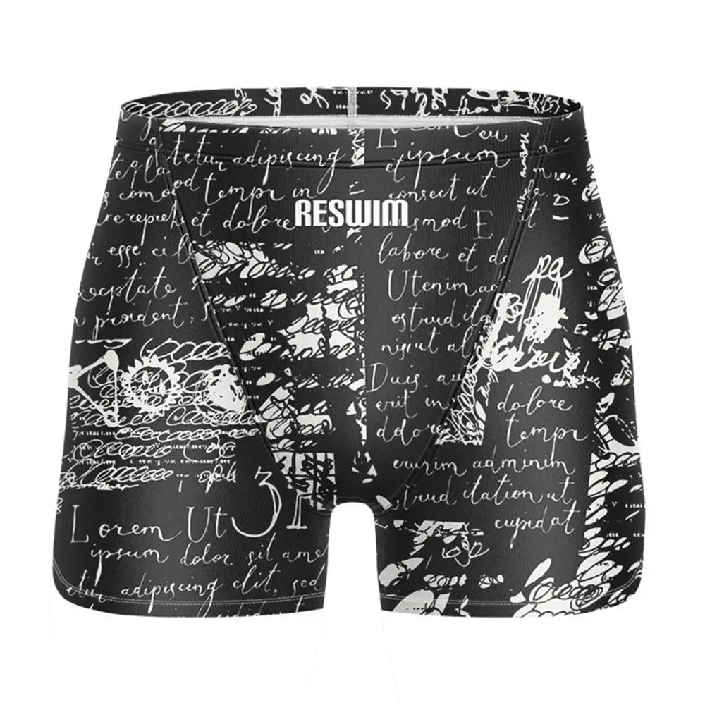 Swim Boxers Summer Swimming Trunks Men's Swim Jammer Surf Shorts Endurance Athletic Training Swimsuit Pants GYM Swimwear Beach Tights Shorts