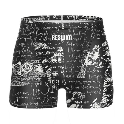 Swim Boxers Summer Swimming Trunks Men's Swim Jammer Surf Shorts Endurance Athletic Training Swimsuit Pants GYM Swimwear Beach Tights Shorts