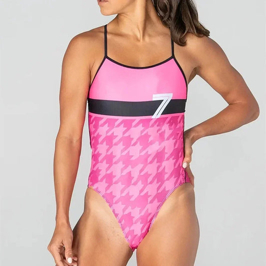Women One-piece Swimsuit Open Water Swimming Swimwear Competition Swimsuit