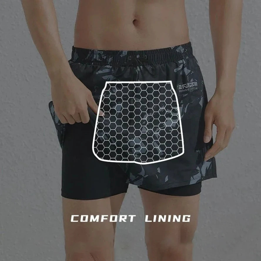 (L-5XL)Swimming Trunks Men Hot Springs Sport Shorts Quick Dry Anti Embarrassment Beach Short Pants Loose Swimsuit