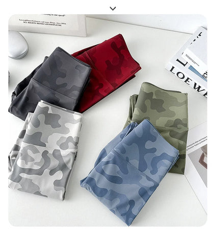 BIVIGAOS Spring Summer Seamless Camouflage Sharkskin Leggings Women Fashion High Waist Casual Sports Tights Fitness Leggings