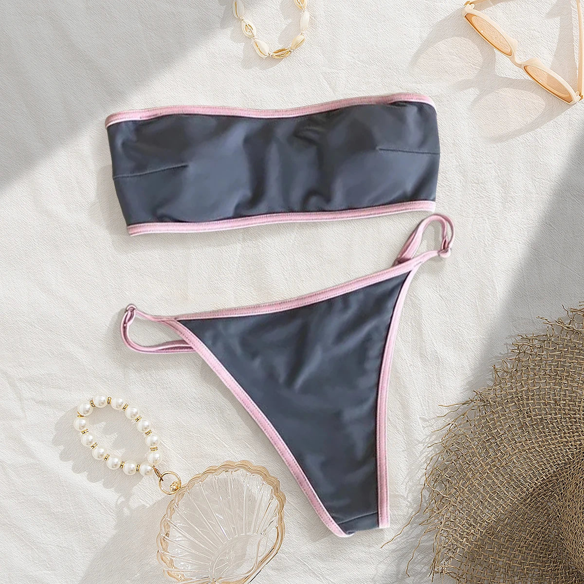 Bikinis Women Swimsuits Swimwear Bikini Set Chain Bathing Suit Beachwear Brazilian Biquini Female Beachwear