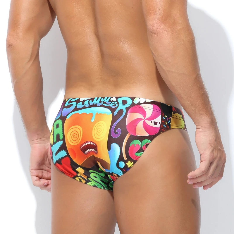 Swimwear Men Swim Briefs Slip Low Waist Men's Swimming Trunks Shorts Surfing Bathing Suit Man Swimsuits