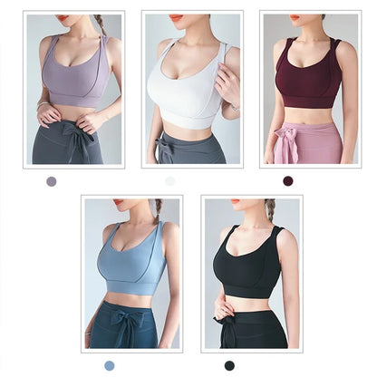 Sports Bras for Yoga Gym Workout Crop Top Fitness Tops Bounce Control Jogging Bras Push Up Running Top Active Wear
