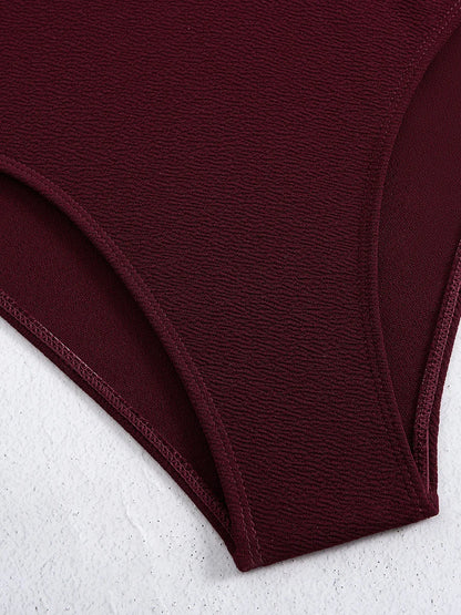 One Shoulder Swimsuit Women One Piece Hollow Out Swimwear Female Bodysuit Bathing Swimming Suit Bathers Beachwear