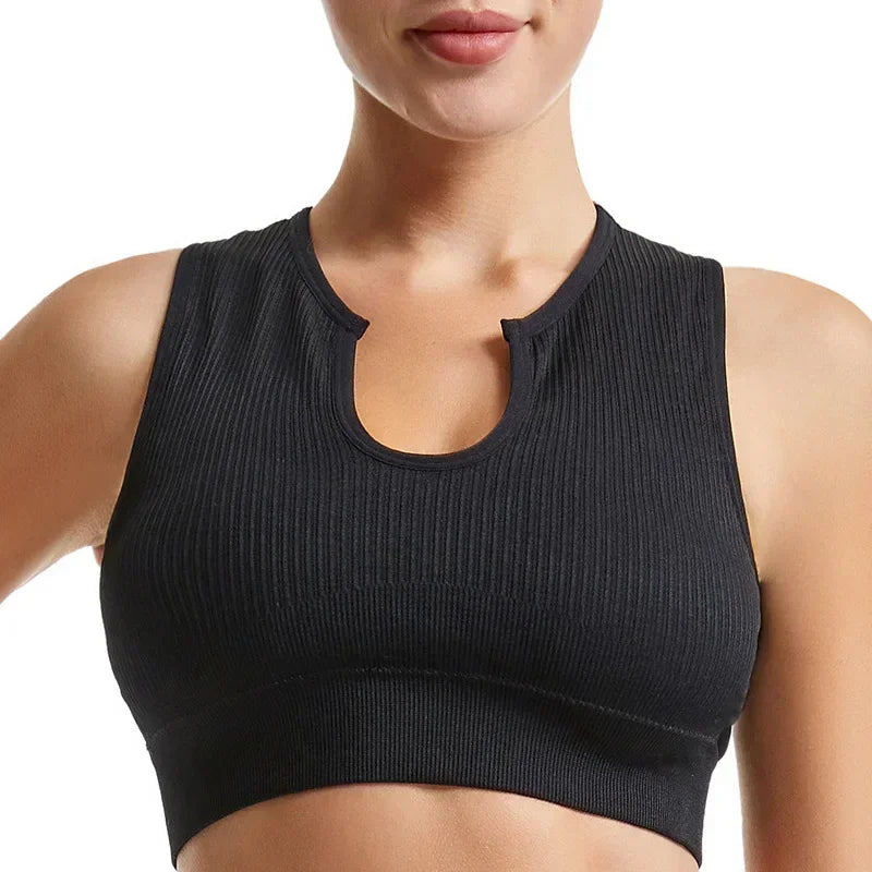 Sports Bra and Shorts Set Women Deep U-neck Push Up Gym Jogging Yoga Fitness Shockproof Vest Crop Tops Female Sport Bras Set for Women