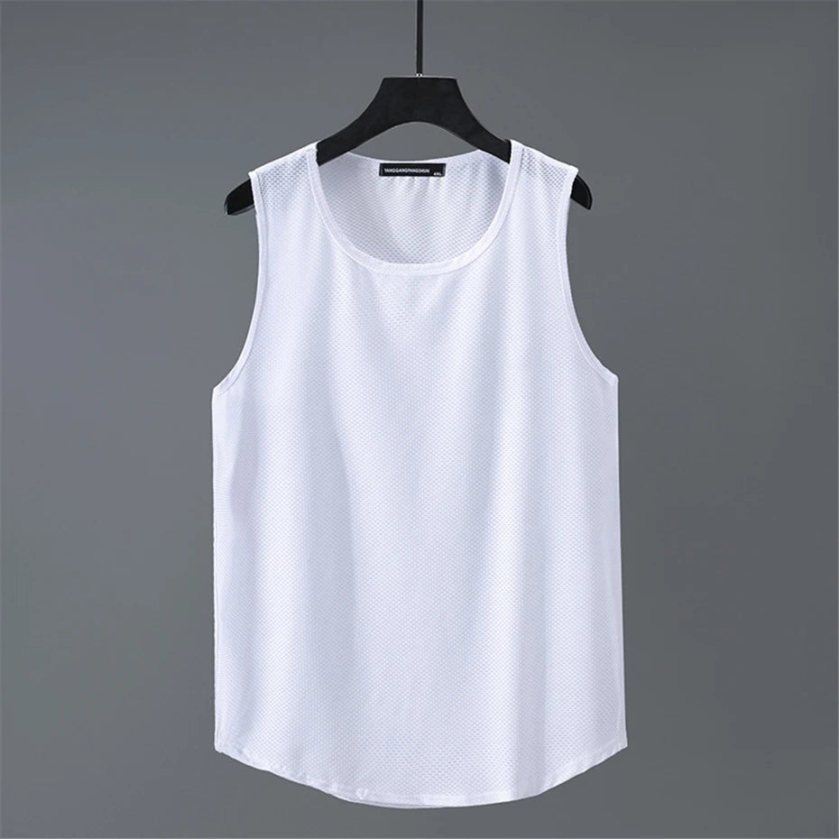 Summer Tank Tops Men Plus Size 10XL 11XL Basketball Vest Football Solid Color Running Vest Male Tank Tops Big Size 11XL