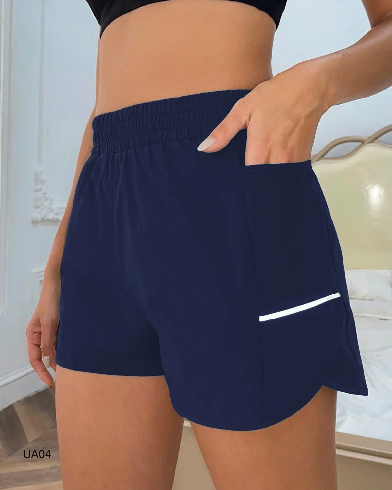 Women's High-Waisted Pocket Shorts