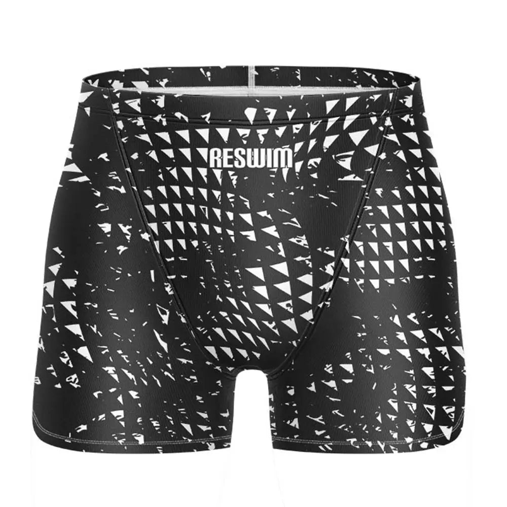 Summer Men's Swim Jammer Swimsuit Shorts Swimming Trunks Beach Tights Shorts Surfing Diving Swimwear Gym Jammers Lycra Pants