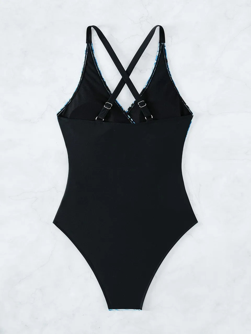 Strappy Leaves Printed Swimsuit Women One Piece Crisscross Back Swimwear Female Bodysuit Bathing Swimming Suit Beachwear