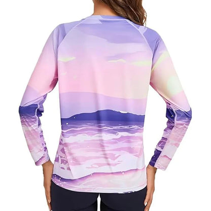 Women Long Sleeve Rashguard Swim Shirts Womens Swimwear Surf Rushguard Top Quality UV-Protection Rush Guard Tops