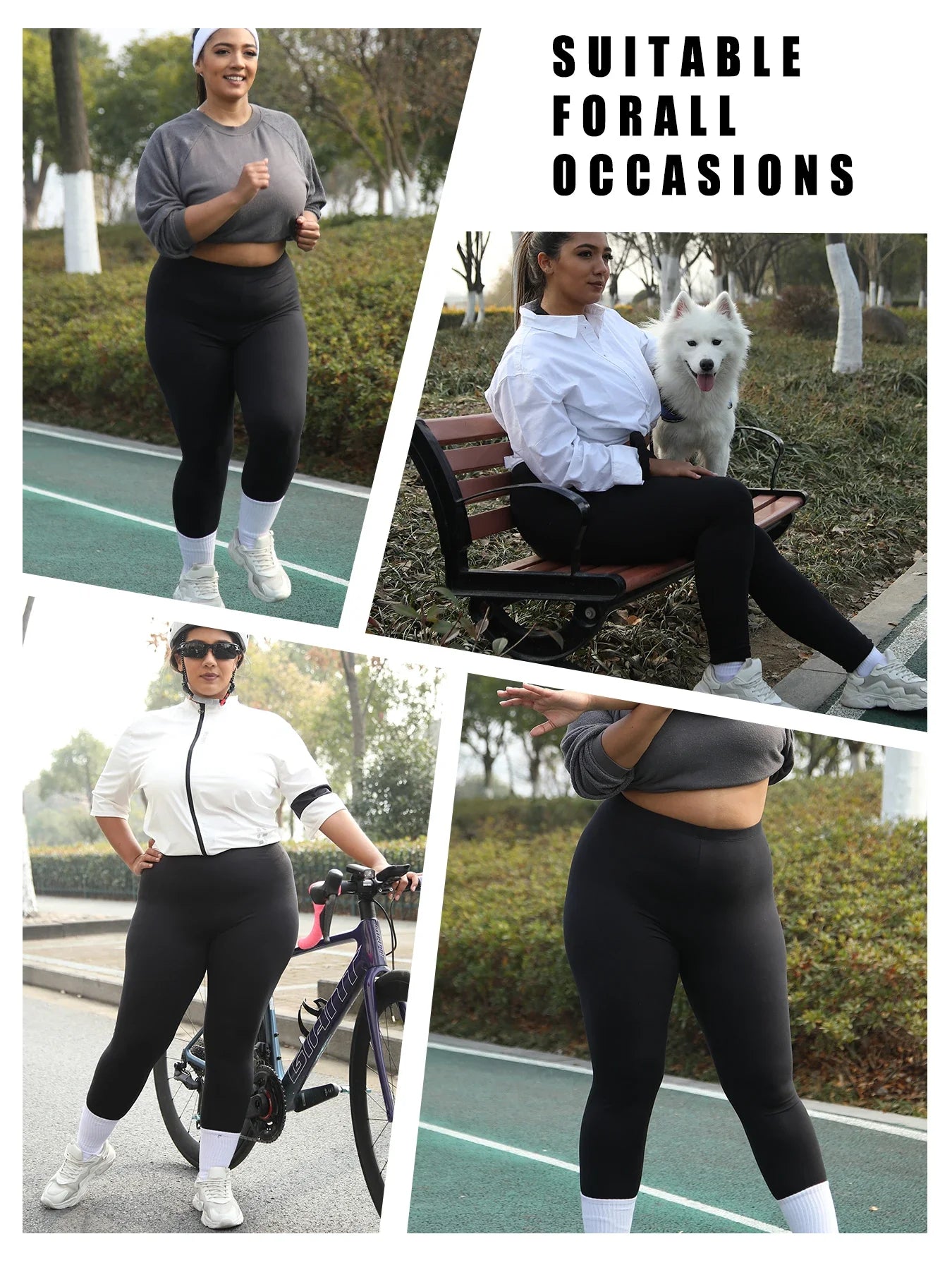 Plus Size Super Soft Sport Leggings For Women  No See Through Workout Running Yoga Athletic Leggings
