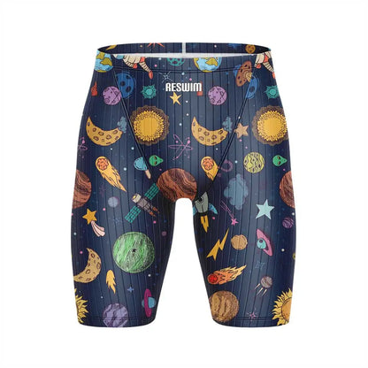 Beach Tights Shorts Men's Jammer Athletic Training Swimsuit Short Swimming Trunks Bathing Suit Quick Dry Lycra Surfing Pants