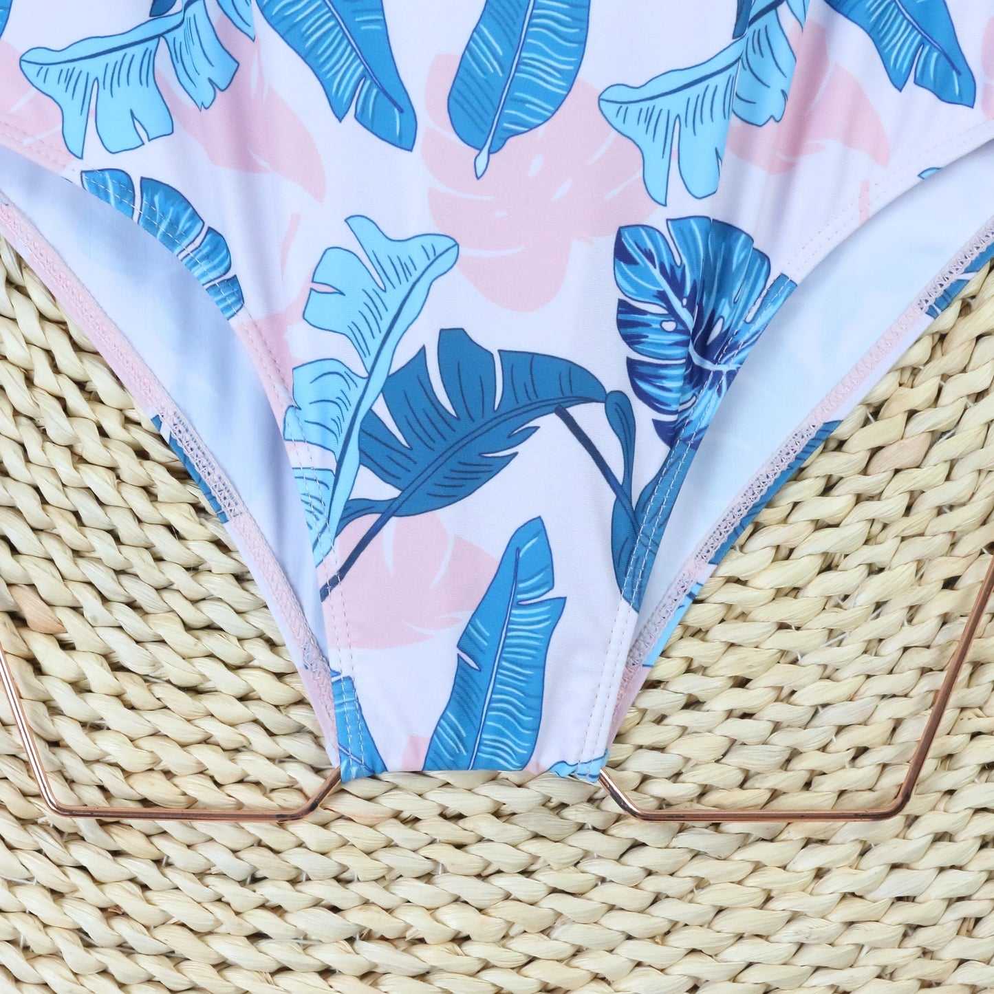 Floral Print Bikini Women Swimsuit Female One Piece Swimwear Backless Brazilian Beachwear Monokini