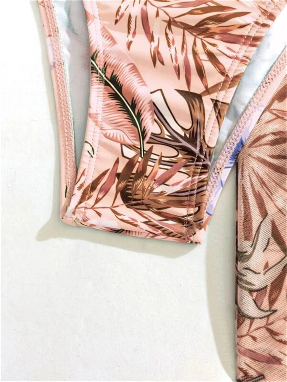 3 Pieces High Waist Bikini With Long Sleeve Kimono Swimsuit Women Print Swimwear Female Bathing Swimming Beach Suit Summer