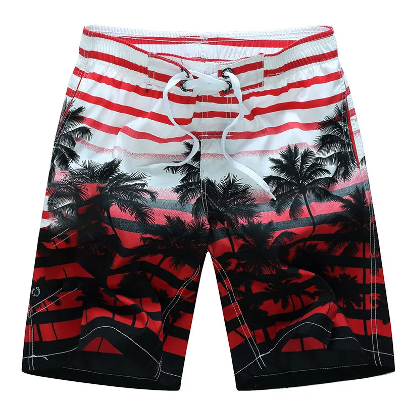 Coconut Tree Mens Swimwear Beach Shorts Surf Board Shorts Sportwear Pant Boy Short Swimsuit Summer Briefs Swimming Trunks