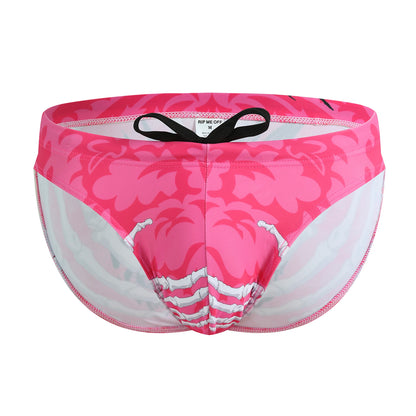 Men's Swimsuit Swim Briefs Swimwear Leopard Elastic Underwear Low Rise Beachwear Pool Party Sunbathing Slips hombre