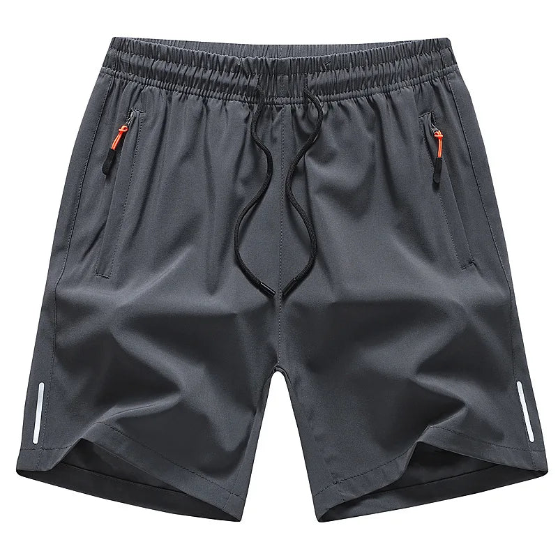 Ice Silk Large Size Men's Shorts Summer Thin Sporty Loose Five-Point Casual Beachwear Comfortable Breathable Running Trousers