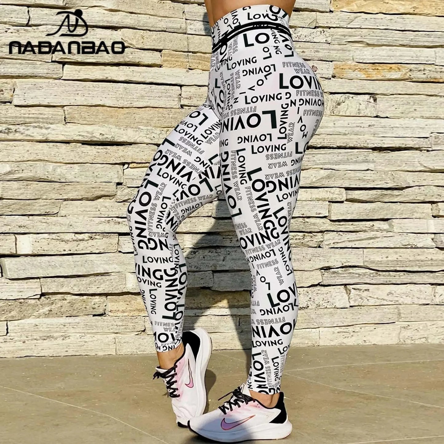 NADANBAO Sporting Leggings Women Green Wings Print Pants Multi Designs
