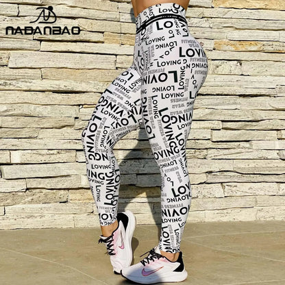 NADANBAO Sporting Leggings Women Green Wings Print Pants Multi Designs