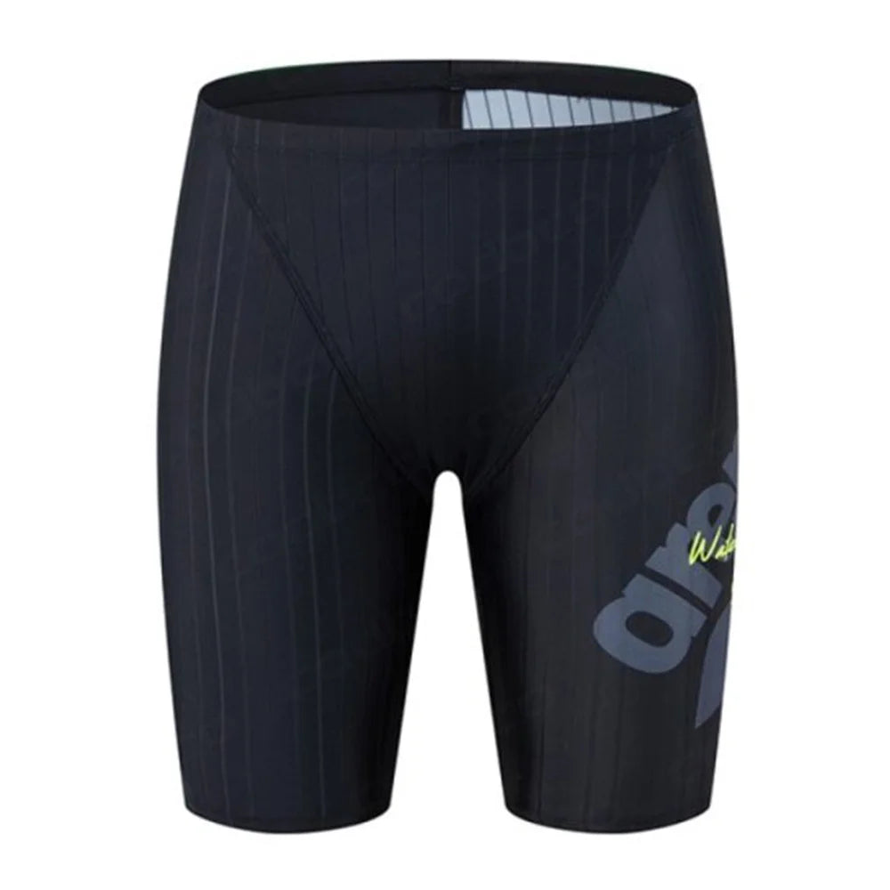 Summer Men's Swim Jammer Swimsuit Swimming Trunks Shorts Beach Tights Swim Pants Quick Dry Sports Running Surfing Diving Shorts