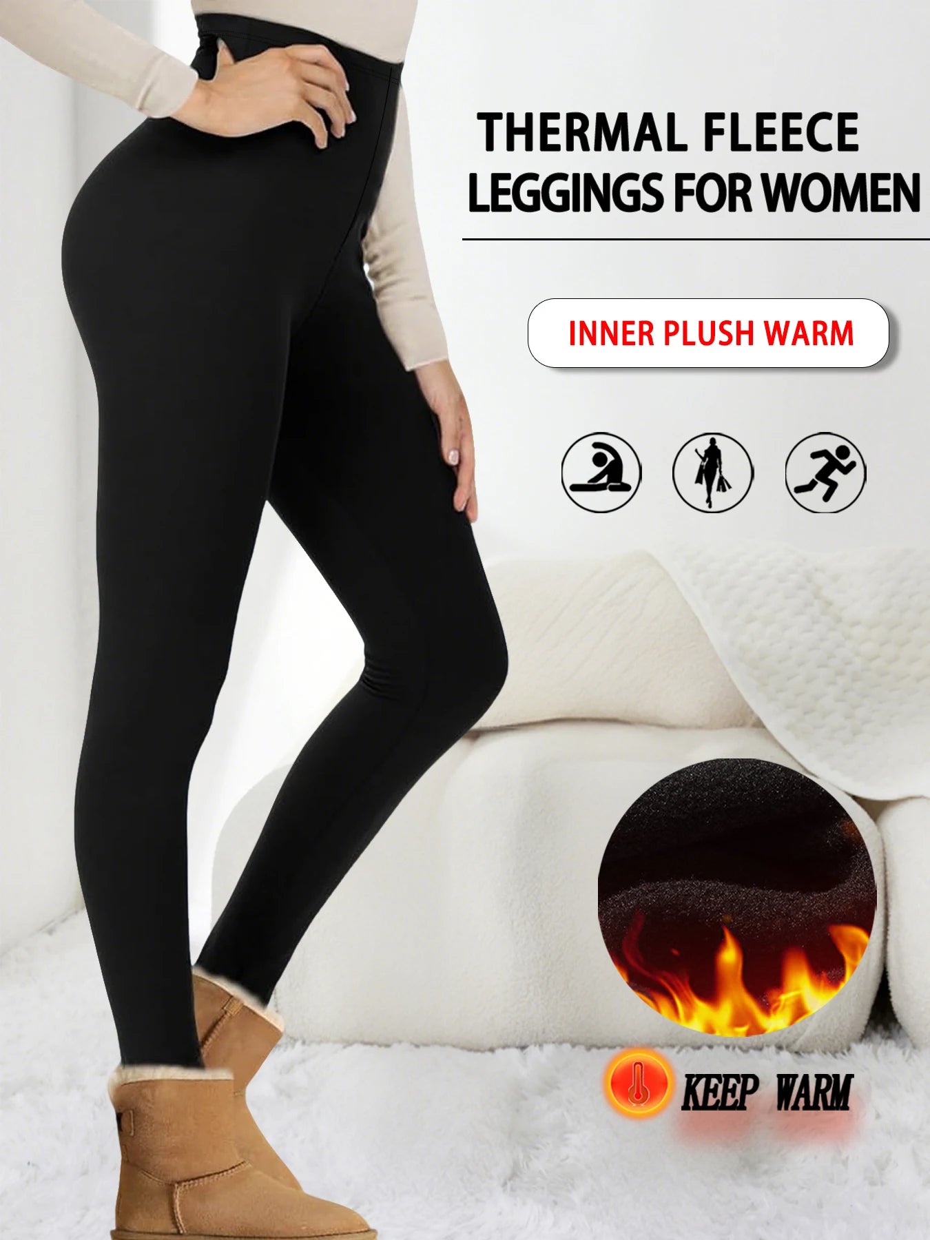 Plus Size Super Soft Sport Leggings For Women  No See Through Workout Running Yoga Athletic Leggings